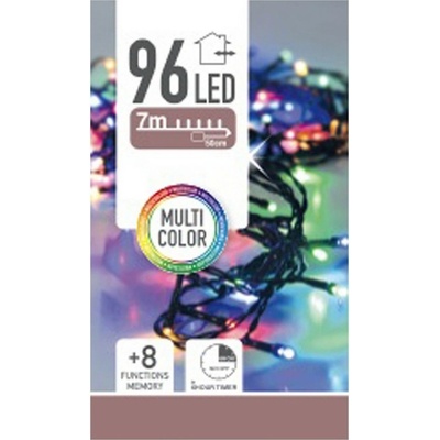 Svetelná reťaz vianočná Twinkle multicolor 96 LED