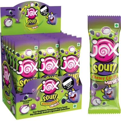 Jox Mini kyselé žvýkací bonbóny malina 15 g
