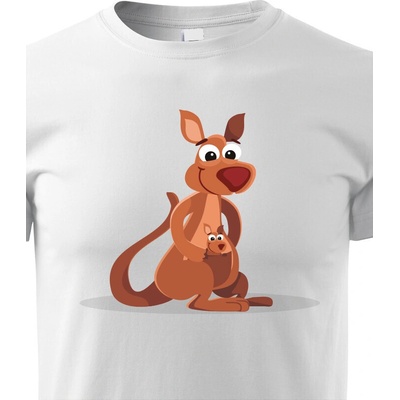 dětské triko Klokan bílá