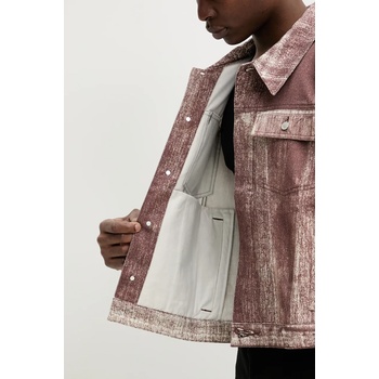 Camperlab Дънково яке camperlab в кафяво преходен модел с уголемена кройка au00021.003 (au00021.003)