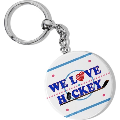 Klíčenka s otvírákem - We Love Hockey