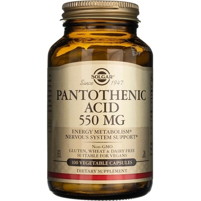 Solgar Pantotensyra 550 mg 100 kapsúl