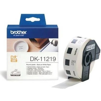 BROTHER DK-11219 (papierové / guľaté, priemer 12 mm -1200ks)