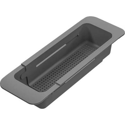 Sinks cedník teleskopický - plast šedý