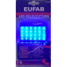 LED panel 65x35 mm 12V, 24LED modré - EUFAB