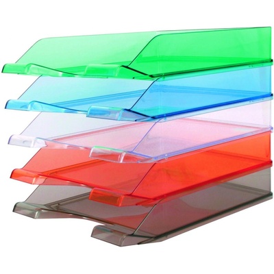 Donau odkladač A4 plastový transparentný zelený