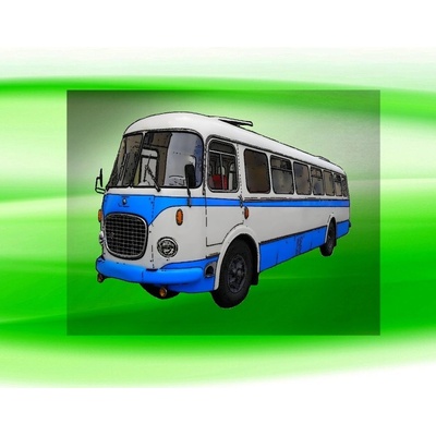 autobus ŠKODA RTO 706 DTF nažehlovačka 23x17cm