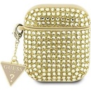 Puzdrá na slúchadlá Guess AirPods 1/2 Rhinestone Triangle Charm GUA2HDGTPD