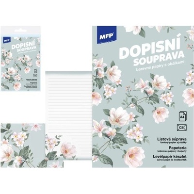 Dopisní papír barevný LUX 5+10 Kvítka, MFP Paper