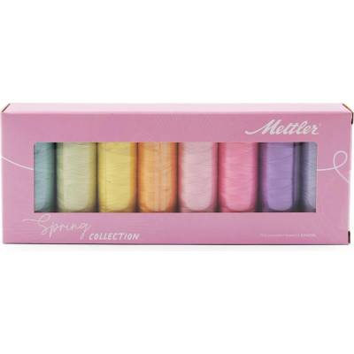 Stoklasa Sada bavlněných nití Silk-finish Mettler 8x150 m Balení: 1 sada, Varianta: 1 mix jaro 1 mix jaro