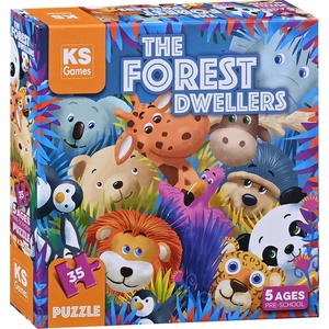 KS Games Пъзел KS Games от 35 части - Горските обитатели (PRS32713) - baby