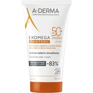 A-DERMA Exomega Control Emollient Solar Cream SPF 50+ 150 ml