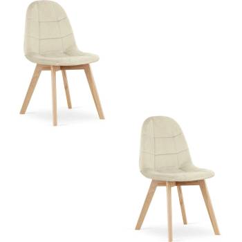 Leobert Bora béžový samet 2 ks