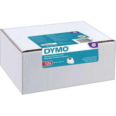 DYMO 99010, 2093091, 28мм x 89мм, адресирани хартиени етикети оригинален, 12бр (2093091)