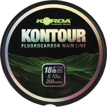 Korda Kontour Fluorocarbon Číry 200 m 0,35 mm 6,8 kg