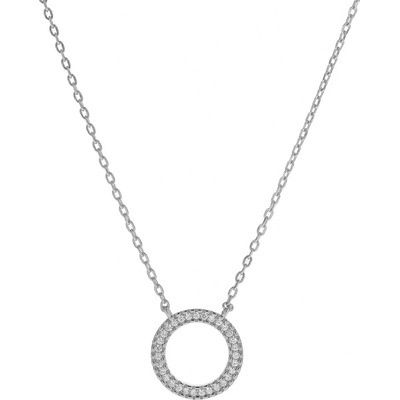 Again Jewelry Třpytivý stříbrný náhrdelník AJNA0019