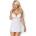 Obsessive 810-BAB Babydoll & Thong White S/M