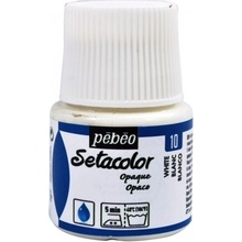 Pebeo Setacolor Opaque č. 10 bílá 45 ml