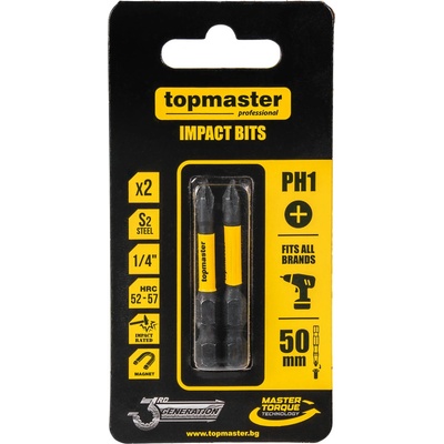 Topmaster Professional НАКРАЙНИЦИ УДАРНИ 50мм ph1 2бр tmp (338730)