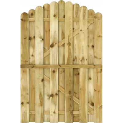 vidaXL Zahradní brána Impregnovaná borovice 100x150 cm