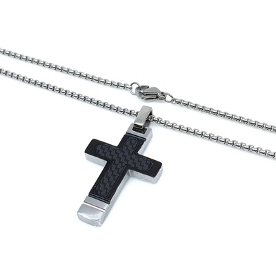 Jan Kos jewellery Řetízek s přívěskem z oceli 12117386