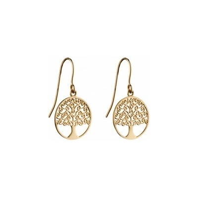 Elements gold zlaté náušnice strom života GE2306
