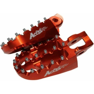 ACCEL stupačky KTM EXC/EXCF 250/300/350/450/500 17-20 barva oranžová (komplet 2 kusy)