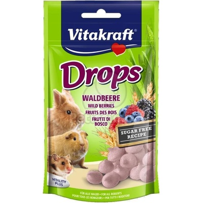 Vitakraft Drops - Лакомства за награда от горски плодове 75 г