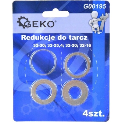 GEKO Redukčný krúžok na kotúče sada 4ks / 16-30 mm (G00195)