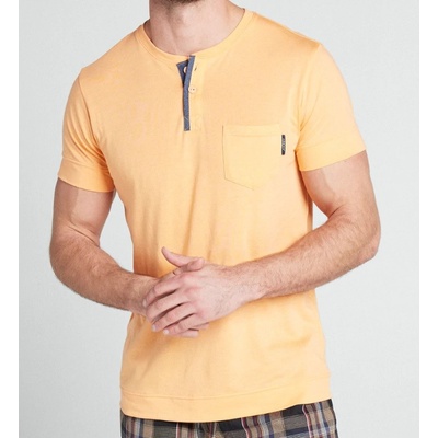 Jockey 500729H pánské pyžamové tričko kr.rukáv žluté