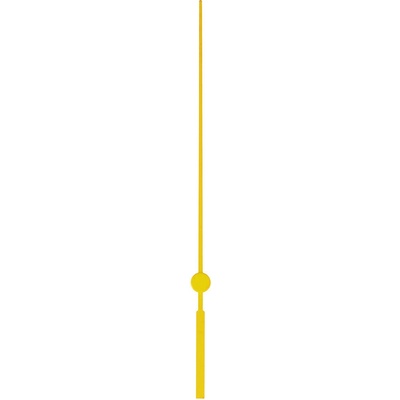 MPM Sekundová ručička 120 mm - žlutá Ručička hodinová C14 vteřinová (140 mm, žlutá)