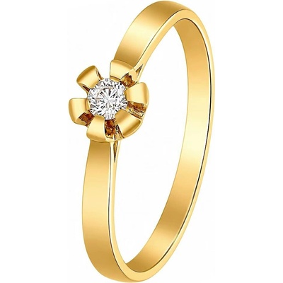 Zlaton Prsten žluté zlato s diamantem 000192009232