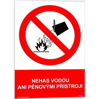 Traiva s.r.o Nehas vodou ani pěnovými přístroji Verze: Plast 148 x 210 mm (A5) tl. 0.5 mm - Kód: 06098