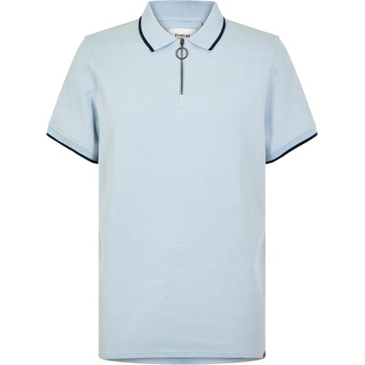 Firetrap Блуза с яка Firetrap Men's Waffle Short-Sleeve Polo Shirt - Blue