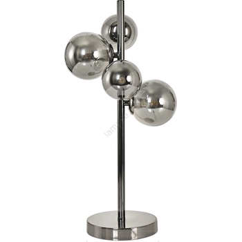 Brilagi - LED настолна лампа MILLA 4xG9/3W/230V черен хром/опушено стъкло (BG1801)