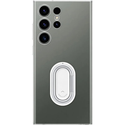Samsung Clear Gadget Cover EF-XS918CT оригинален поликарбонатов кейс с поставка за Samsung Galaxy S23 Ultra (прозрачен)