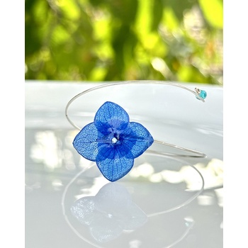 Meganflo Гривна - тъмно синя хортензия