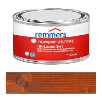 Impregnace na dřevo Remmers HK-Lasur 100ml Kaštan