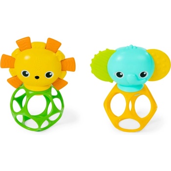 Bright Starts Soother Pals Easy-Grasp играчка с гризалка 3 m+ 2 бр