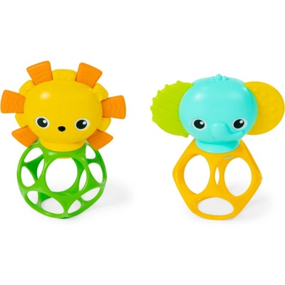 Bright Starts Soother Pals Easy-Grasp играчка с гризалка 3 m+ 2 бр