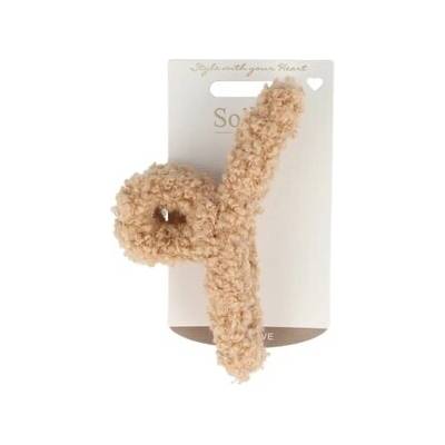 Solida Haarklammer Loop Form Teddy beige Sponky do vlasů Unisex 3.59 g