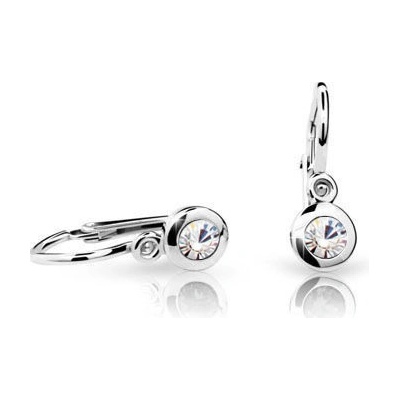 Cutie Jewellery dětské zlaté C1537B CZ White