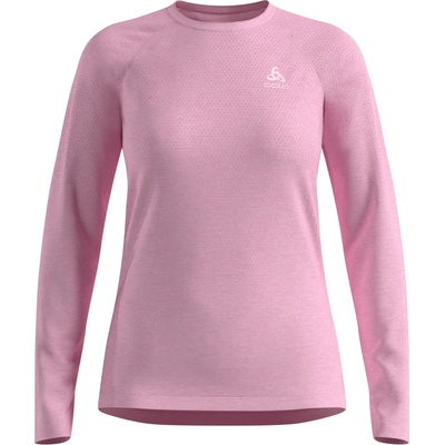 Odlo Дамска тениска Odlo Women's Essential Seamless T-Shirt Crew Neck L/S Running shirt - Hyper Pink - размер XL (916-5684-0115)