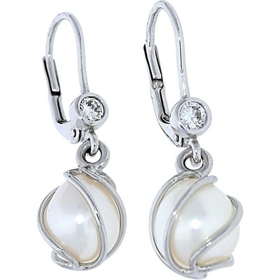 Goldstore bílé zlato brilianty a perly 14.19.NA106789