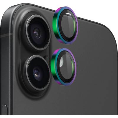 Blueo Протектор камера за iPhone 16 / iPhone 16 Plus - Оригинален протектор за обектив с метална рамка - Цветен