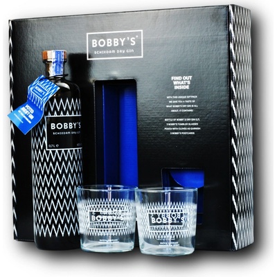 Bobby´s gin 42% 0,7 l (dárkové balení 2 sklenice)