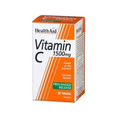HEALTHAID Хранителна добавка витамин Ц с удължено действие 1500мг, HEALTH AID Vitamin C 1500mg Prolonged Release - 30 Tablets