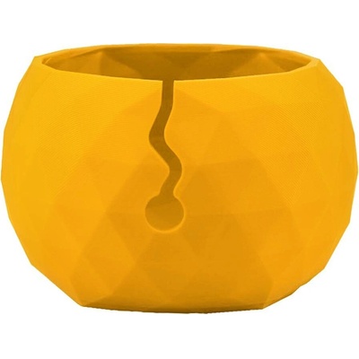 Pro Háčkování Miska na klubíčko LOW POLY, XL Mustard Field