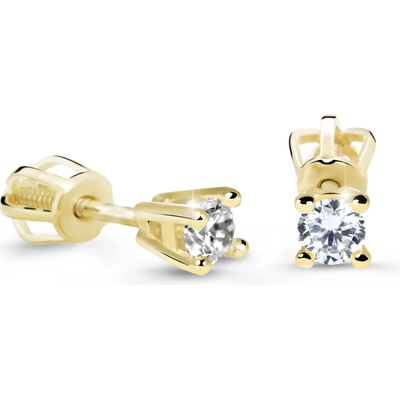 Cutie Jewellery - diamonds Náušnice DZ61062 na šroubek ze zlata s diamanty