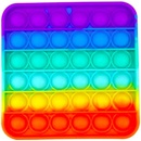 Push game Antistresová hra čtverec duhový